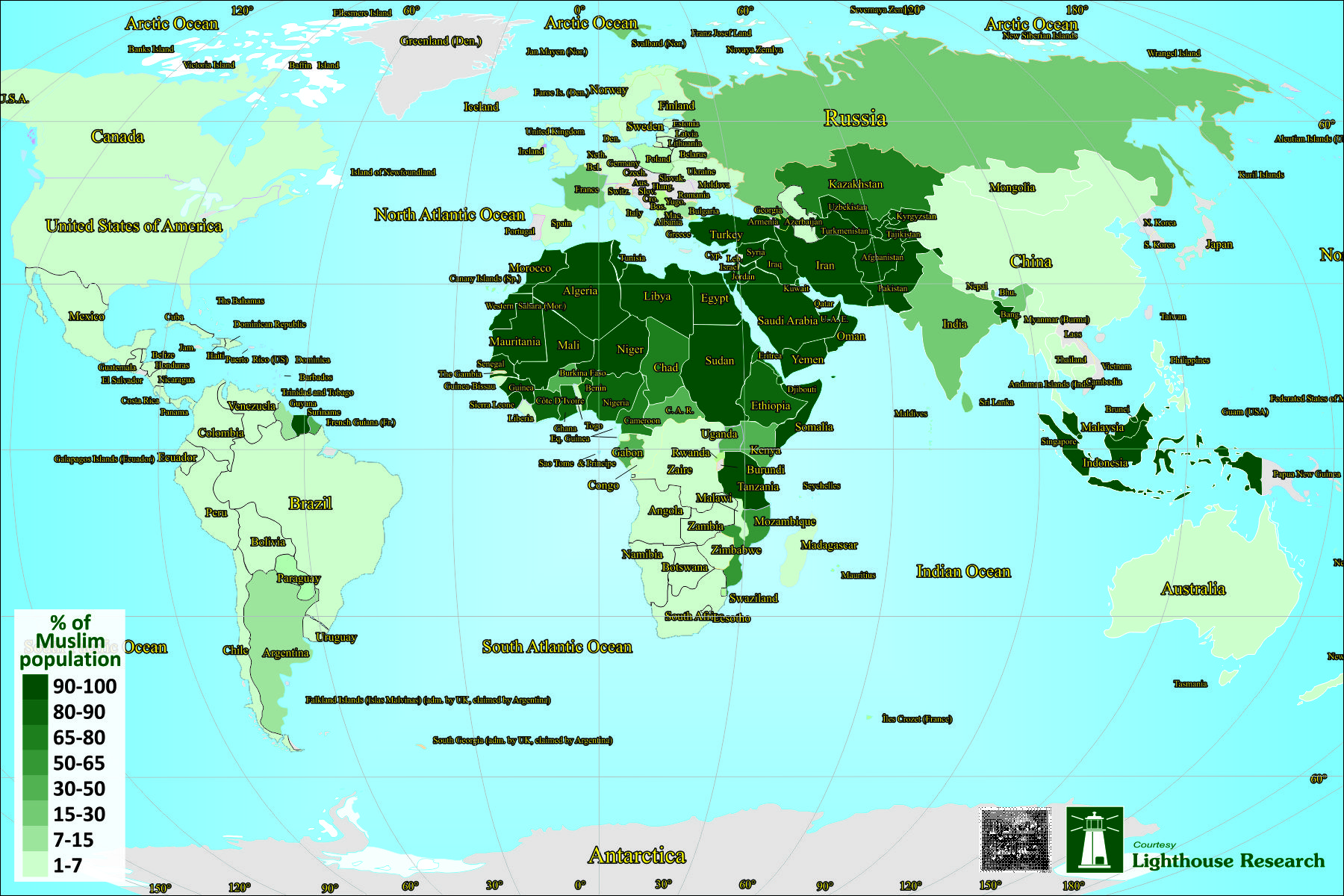 Muslim Population Map